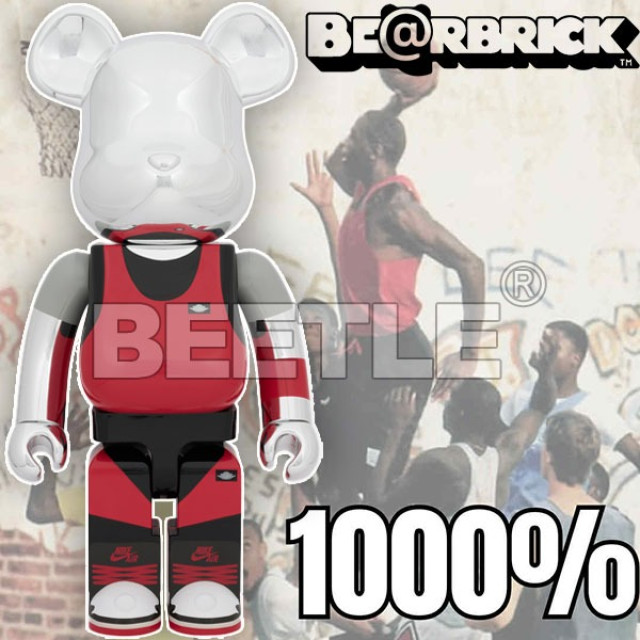 BEETLE BE@RBRICK MICHAEL JORDAN 1985 麥可 喬丹 銀色 電鍍 1000%