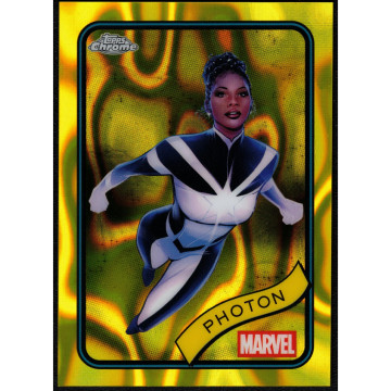 2025 TOPPS CHROME MARVEL PHOTON 光子 莫妮卡·藍博 YELLOW LAVA 漫威