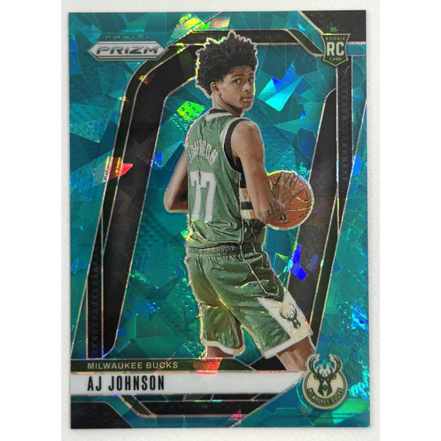 2024-25 PANINI PRIZM AJ JOHNSON RC BUCKS 公鹿 綠碎冰 球員卡 限量225張