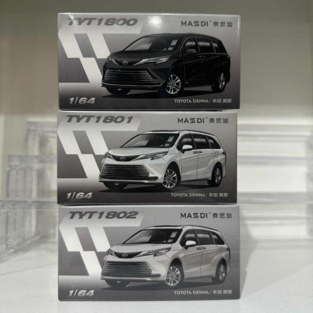 BEETLE MASDI 麥思迪 1:64 TOYOTA SIENNA 豐田賽那 合金汽車模型 MPV 1/64