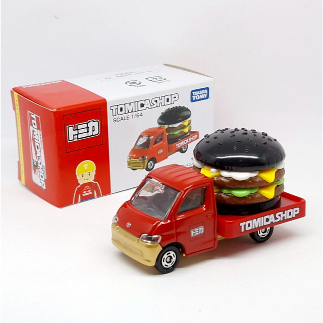 BEETLE TOMICA SHOP 限定 多美卡 漢堡車 黑色 雙層漢堡 小汽車 HAMBURGER 日版