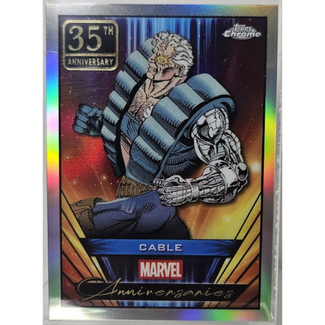 2025 TOPPS CHROME MARVEL CABLE 機堡 酷霸 漫威 SILVER 35TH #MA-23
