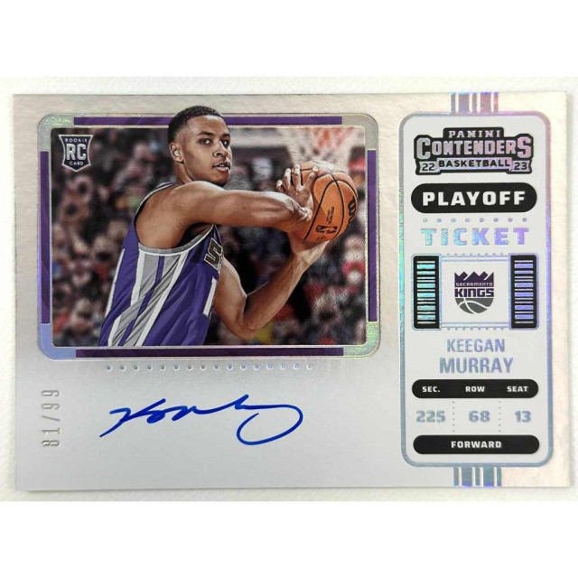 22-23 PANINI CONTENDERS KEEGAN MURRAY RC AUTO 球票 卡面簽 國王 球員卡