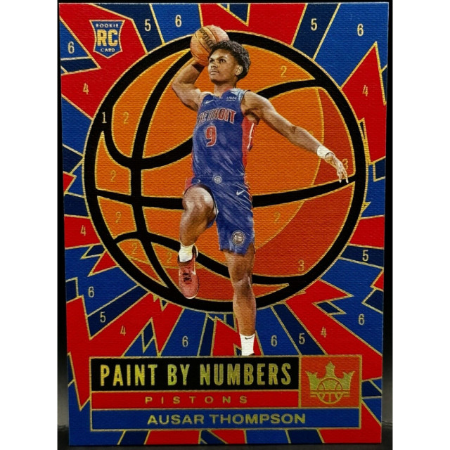 2023-24 PANINI COURT KINGS RC AUSAR THOMPSON 油畫 活塞 球員卡 #7