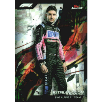 2024 TOPPS FINEST F1 ESTEBAN OCON 賽車 BWT ALPINE 阿爾卑F1車隊 #9