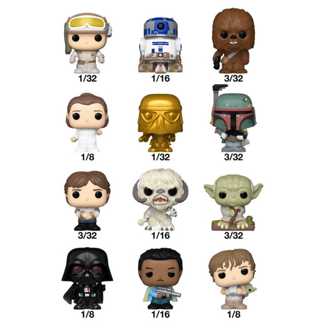 單售賣場 FUNKO BITTY POP 星際大戰 STAR WARS 黑武士 尤達 波巴費特 迷你 公仔