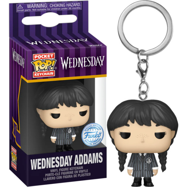 BEETLE FUNKO POP WEDNESDAY ADDAMAS 星期三 美劇 KEYCHAIN 鑰匙圈