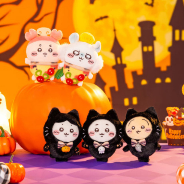 BEETLE 萬聖節 黑貓 披薩 吊飾 掛飾 鑰匙圈 CHIIKAWA 吉伊卡哇 小八貓 小桃 古本屋 絨毛娃娃