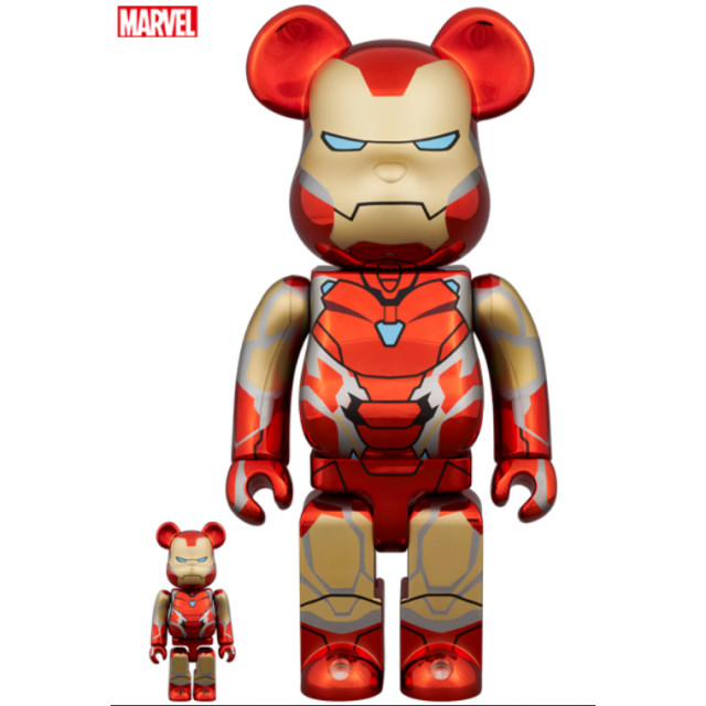 BEETLE BE@RBRICK 鋼鐵人 IRON MAN MARK85 CHROME 電鍍 馬克85 400%100%