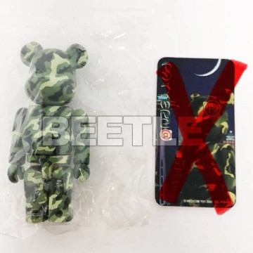 BEETLE BE@RBRICK 盒抽 BEARBRICK S2 2代 PATTERN 迷彩 100% 沒有卡片