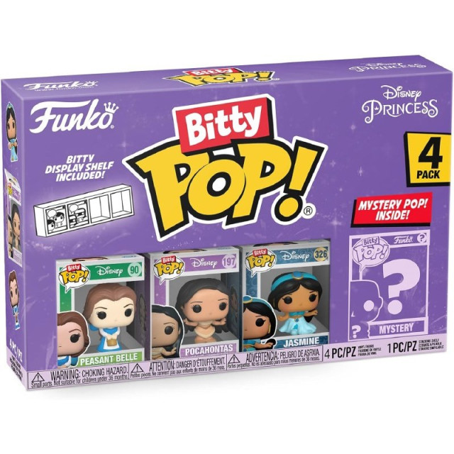BEETLE FUNKO BITTY POP 整盒販售 迪士尼 公主系列 貝兒 寶嘉康蒂 茉莉公主 迷你 公仔 隨機出貨