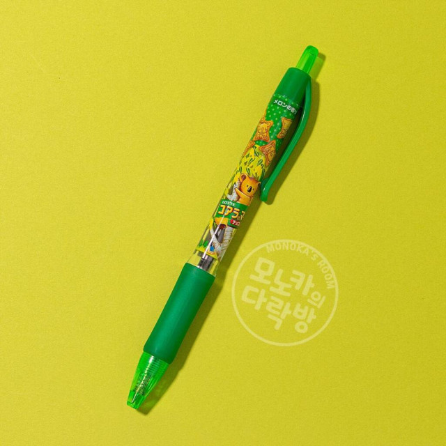 BEETLE 日本正版 原子筆 無尾熊 樂天小熊餅 香味原子筆 綠色墨水 樂天小熊餅乾