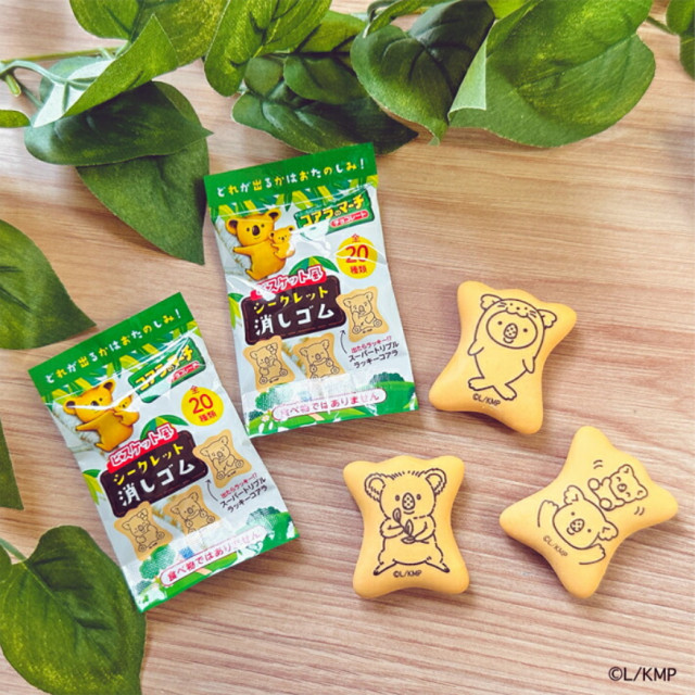 隨機出貨1個 BEETLE 樂天小熊餅乾 餅乾 造型橡皮擦 日本正版 無尾熊 單售