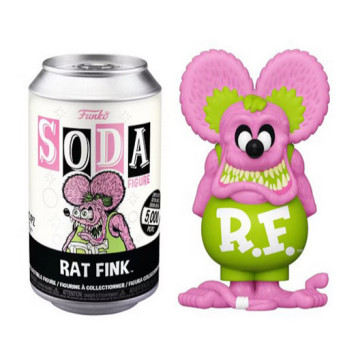 確認款 BEETLE FUNKO POP SODA 芬克鼠 RAT FINK 粉色 汽水 易開罐 蘇打 公仔