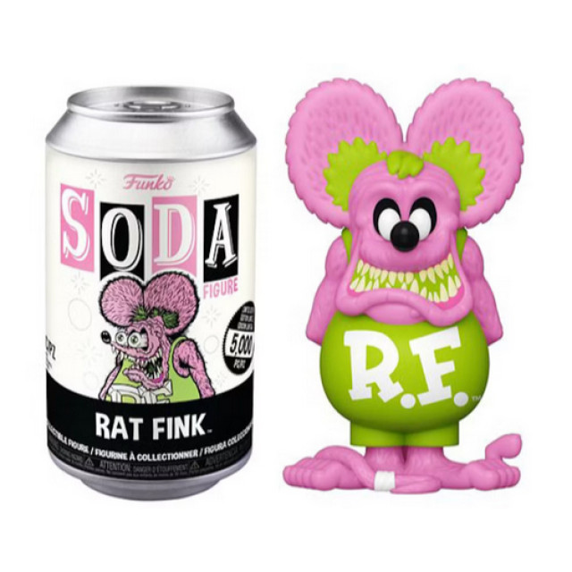 確認款 BEETLE FUNKO POP SODA 芬克鼠 RAT FINK 粉色 汽水 易開罐 蘇打 公仔