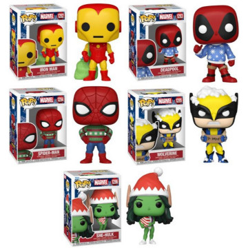 BEETLE FUNKO POP MARVEL HOLIDAY 漫威 蜘蛛人 鋼鐵人 金剛狼 女浩克 死侍 聖誕節