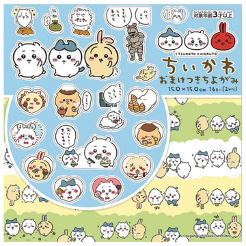 BEETLE 日本限定 吉伊卡哇  CHIIKAWA 千代紙 附貼紙 色紙 摺紙 貼紙 組合包 烏薩奇 小八貓