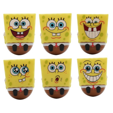 隨機出貨1個 BEETLE 海綿寶寶 不倒翁 公仔 擺設 療癒小物 日本正版 SPONGEBOB 不同表情