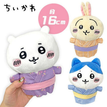 三隻一組 BEETLE FURYU 浴衣 吉伊卡哇 烏薩奇 小八貓 絨毛娃娃 CHIIKAWA 景品 日本正版