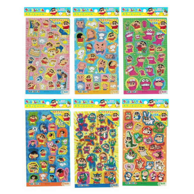 單張販售 BEETLE 蠟筆小新 貼紙 雷射 閃亮 肥嘟嘟左衛門 野原新之助 小白 日本正版