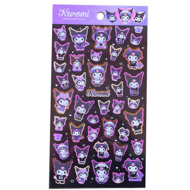 單張販售 BEETLE 庫洛米 酷洛米 三麗鷗 KUROMI SANRIO 女僕 貼紙 雷射 閃亮 日本正版
