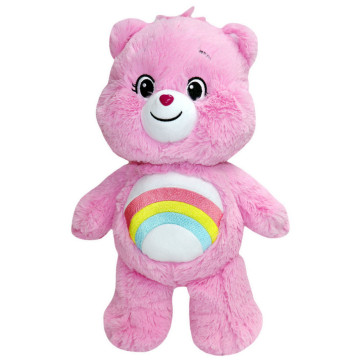 BEETLE 彩虹熊 愛心熊 娃娃絨毛 粉色 CHEER BEAR CAREBEARS 35公分 PLUSH