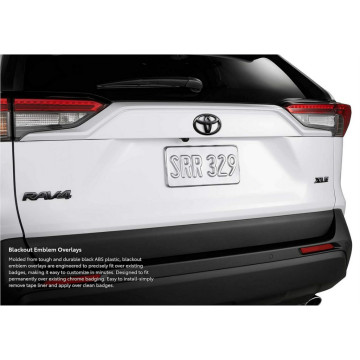 TOYOTA RAV4 美國原廠 覆蓋車標 啞光黑 車貼 貼標 XLE LIMITED EMBLEM OVERLAY