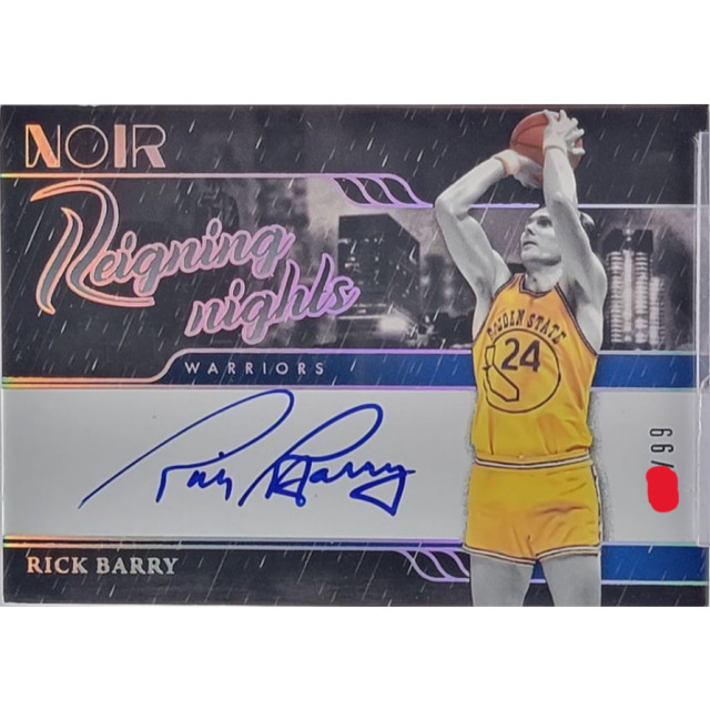RICK BARRY 2023-24 PANINI NOIR REIGNING NIGHTS AUTO /99 簽名卡