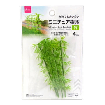 BEETLE DAISO 竹子 4入 樹林 造景 BAMBOO 1/12 公仔 專用 擺設 場景 小物 迷你模型