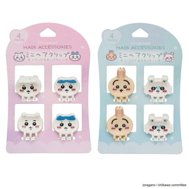 BEETLE 吉伊卡哇 髮夾 髮飾 烏薩奇 小八貓 小桃 CHIIKAWA 日本正版 造型髮夾 迷你 4入