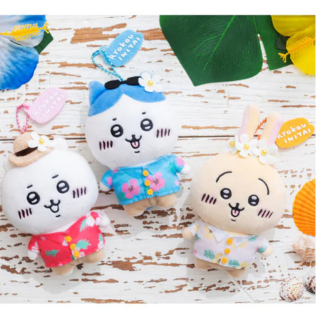 BEETLE 日本正版 CHIIKAWA 小八貓 烏薩奇 旅行 花襯衫 夏威夷 吉伊卡哇 小可愛 吊飾 娃娃 掛飾 吉伊