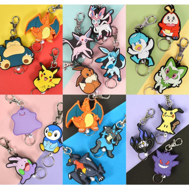 BEETLE 寶可夢 神奇寶貝 伸縮 吊牌 吊飾 鑰匙圈 掛飾 卡比獸 噴火龍 耿鬼 超夢 POKEMON