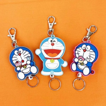 BEETLE 多拉A夢 哆啦A夢 藤子不二雄 銅鑼燒 伸縮 吊牌 吊飾 鑰匙圈 掛飾 日本正版 DORAEMON