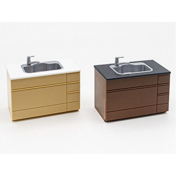 BEETLE YAMADA 水槽櫃 廚房 洗手台 1/12 公仔 專用 擺設 場景 小物 迷你模型 日本製