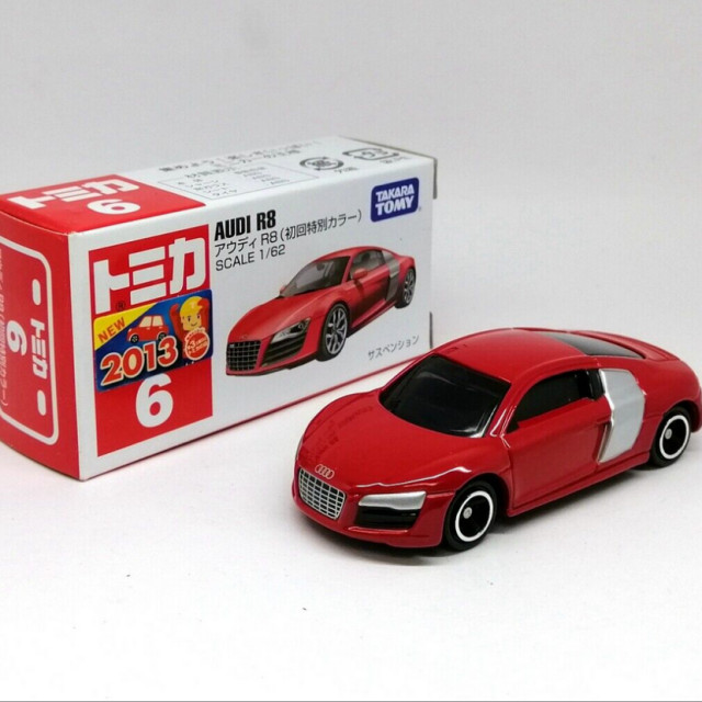 BEETLE TOMICA 多美卡 奧迪 R8 AUDI 跑車 小汽車 初回特別 2013新車貼 日版 NO.6
