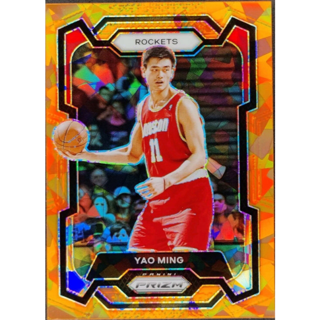 BEETLE PANINI 2023-24 PRIZM YAO MING 姚明 橘 碎冰 ORANGE CRACKED