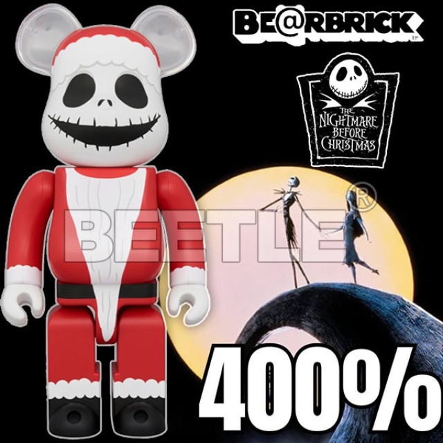 BEETLE BE@RBRICK 聖誕 傑克 CHRISTMAS SANTA JACK 聖誕夜驚魂 庫柏力克熊 400%