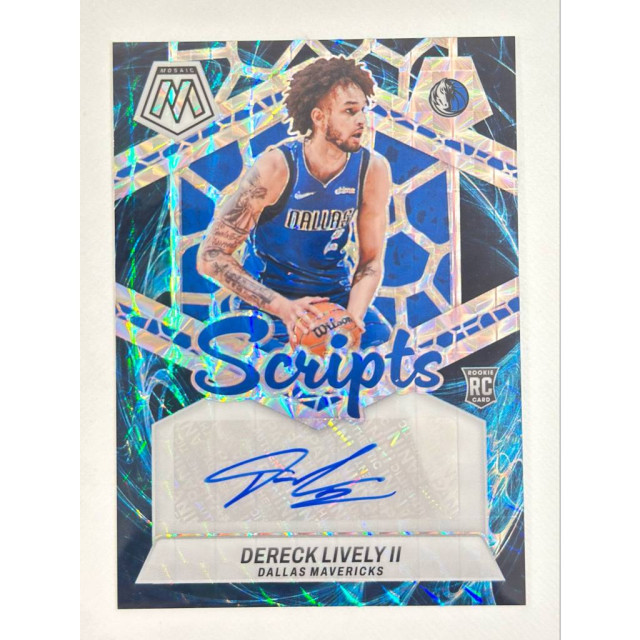 PANINI MOSAIC DERECK LIVELY II RC 貼紙簽 SCRIPTS AUTO 馬賽克 獨行俠