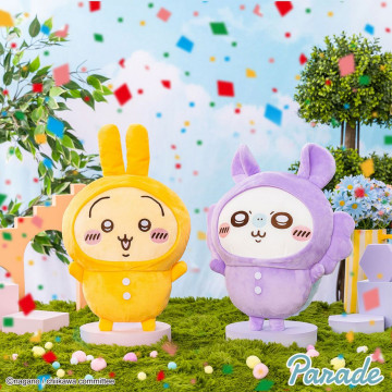 BEETLE PARADE 吉伊卡哇 睡衣派對 烏薩奇 小桃 絨毛娃娃 35公分 CHIIKAWA 景品 日本正版 兔兔