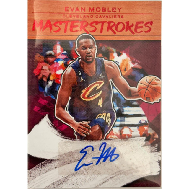 22-23 PANINI COURT KINGS EVAN MOBLEY 油畫 AUTO 貼紙簽 騎士 球員卡 49張