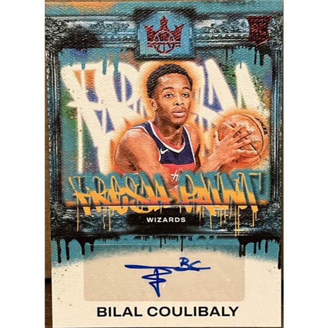 23-24 PANINI COURT KINGS BILAL COULIBALY RC AUTO 貼紙簽 油畫 巫師