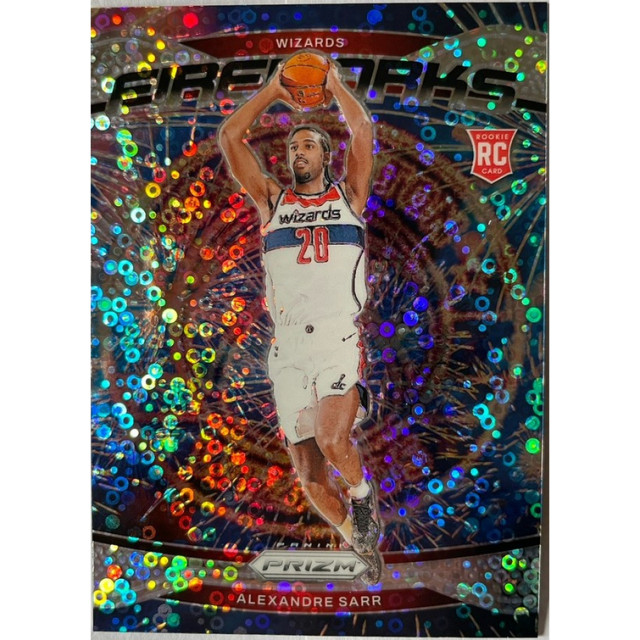 2024-25 PANINI ALEXANDRE SARR FIREWORKS SILVER DISCO 煙火 RC