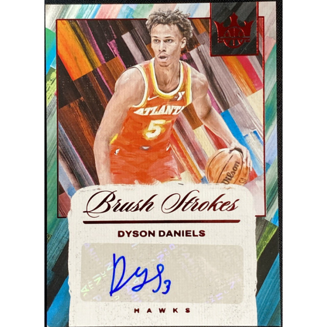 24-25 PANINI COURT KINGS DYSON DANIELS AUTO 老鷹 油畫 貼紙簽 紅色 75張