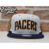 BEETLE MITCHELL&NESS NBA PACERS 印第安 溜馬 白藍黃 LOGO SNAPBACK 後扣帽