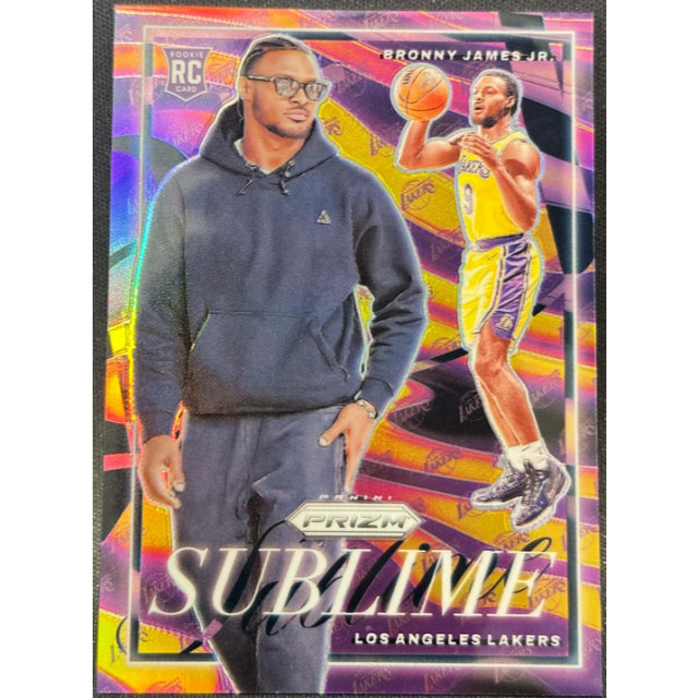 PANINI PRIZM BRONNY JAMES JR SUBLIME SSP CASE HIT RC 湖人