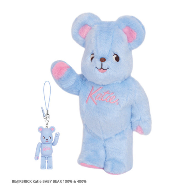BEETLE BE＠RBRICK KATIE BABY BEAR 毛絨絨 庫柏力克熊 100% 吊飾 400% 可穿脫