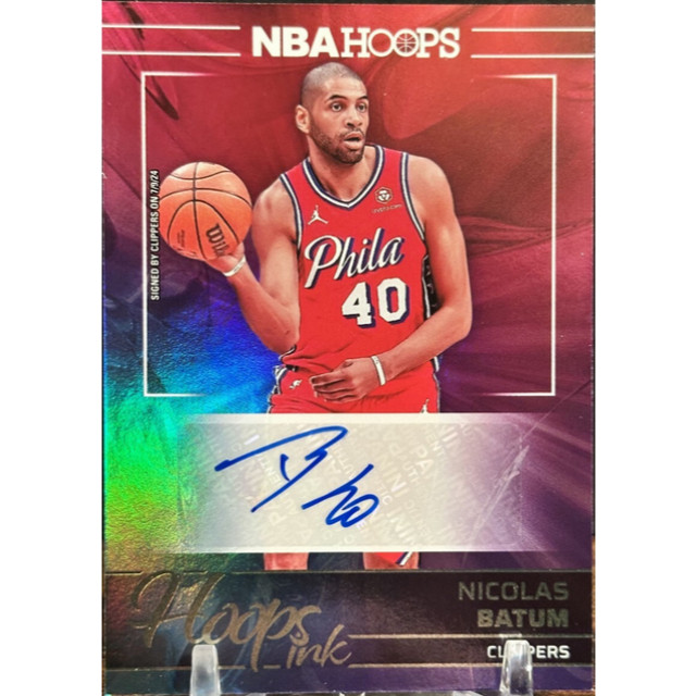 24-25 PANINI HOOPS INK NICOLAS BATUM AUTO 貼紙簽 洛杉磯快艇 NBA 球員卡