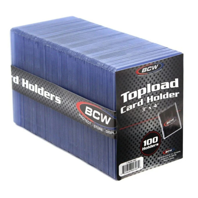BEETLE BCW TOPLOAD CARD HOLDER 透明 卡套 塑膠卡夾 100片 球員卡 保護 35PT