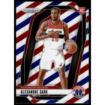 2024-25 PANINI PRIZM RWB ALEXANDRE SARR RC 三色亮 巫師 新人 白藍紅 264