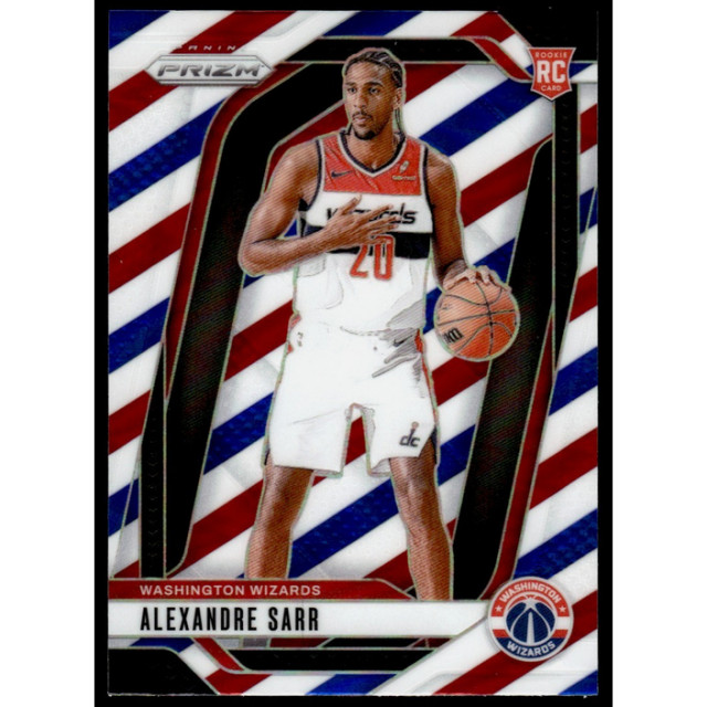 2024-25 PANINI PRIZM RWB ALEXANDRE SARR RC 三色亮 巫師 新人 白藍紅 264
